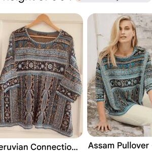 Peruvian Connection Women's 100% cotton sweater boho vibe